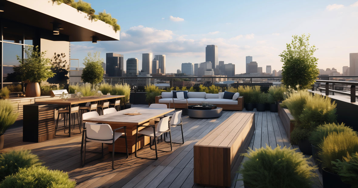 Aménagement de terrasse urbaine